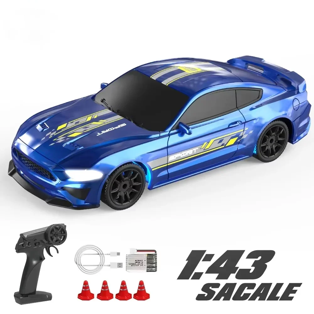1/43 RC GTR ドリフトカー 4WD アプリリモコン LED フルスケール高速レーシングカー デスクトップモデル 子供のおもちゃ 男の子 クリスマスギフト
