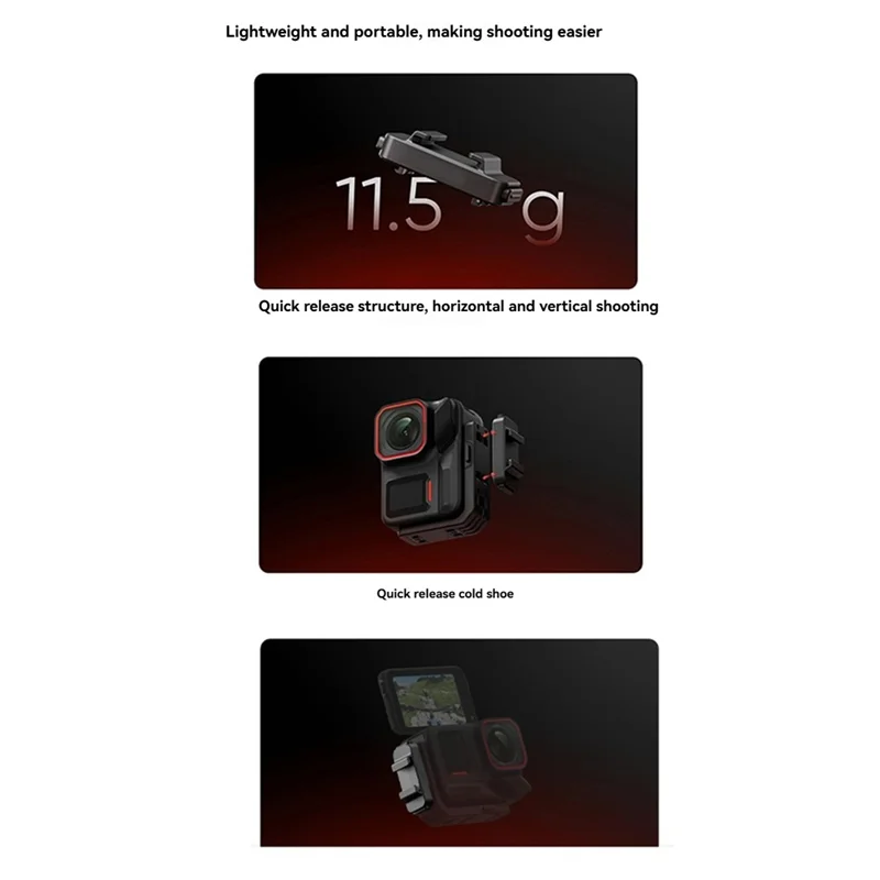 Быстросъемное крепление для холодного башмака Insta360 для Ace Pro2, Ace Pro, Ace Essential, аксессуары для камеры Ace