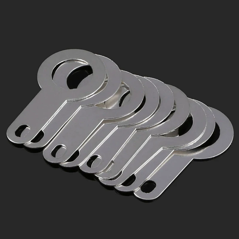 100 قطعة نحاس مطلي بالفضة محطة لحام برأس واحد M2.2/2.7/3.2-M10.2 غسالة لحام دائرية ورقة لحام العروة #2