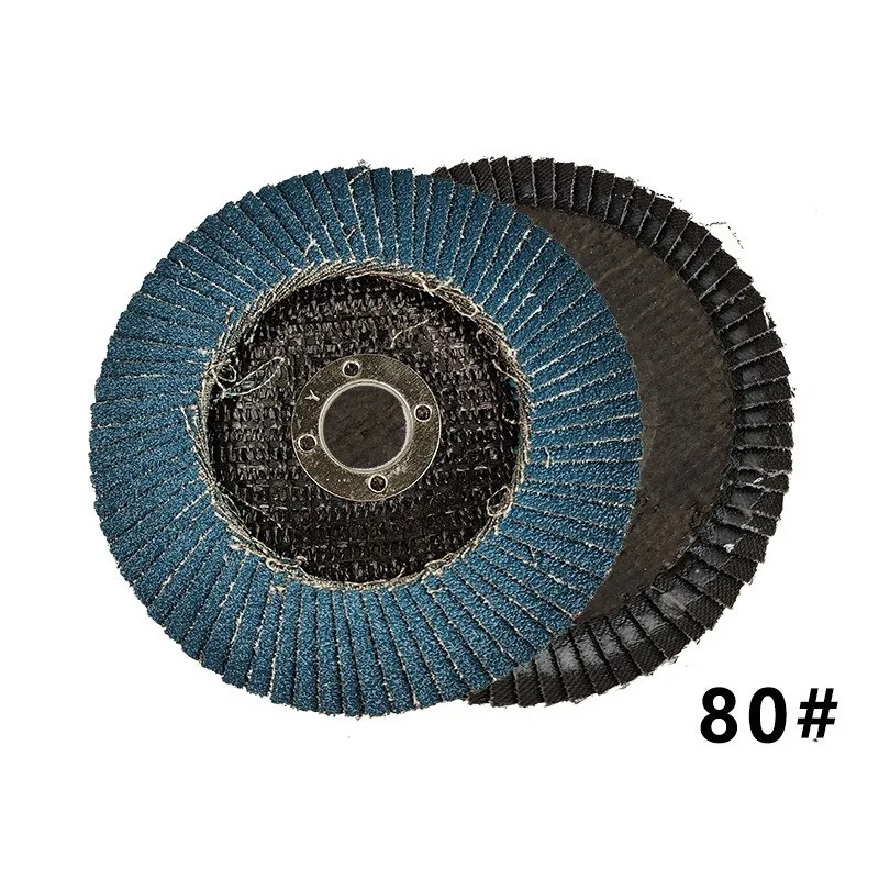 4 Inch Multi-Layer Polishing Wheel, 100 Layer Blue Sandpaper Sheet for Grinder