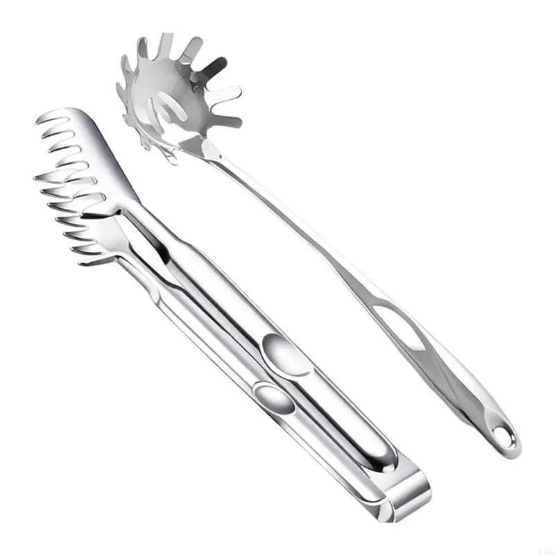 

Универсальная ложка для спагетти и сито, щипцы для макарон из нержавеющей стали с эргономичной ручкой, кухонные гаджеты 87HA