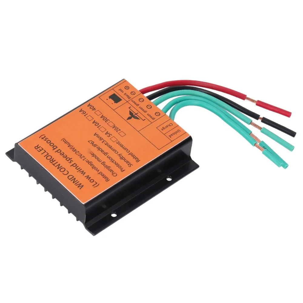 

12V/24V Auto Match Wind Generator Controller 40A IP67 Wind Turbine Generator Regulator Universal 600W