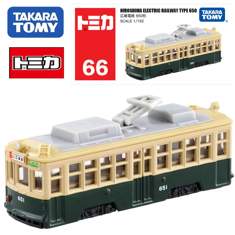 

Takara Tomy Tomica HIROSHIMA ELECTRIC RAILWAY TYPE 650 Scale 1/162 Mini Die-cast Alloy Car Model Kids Toys Boys Christmas Gift