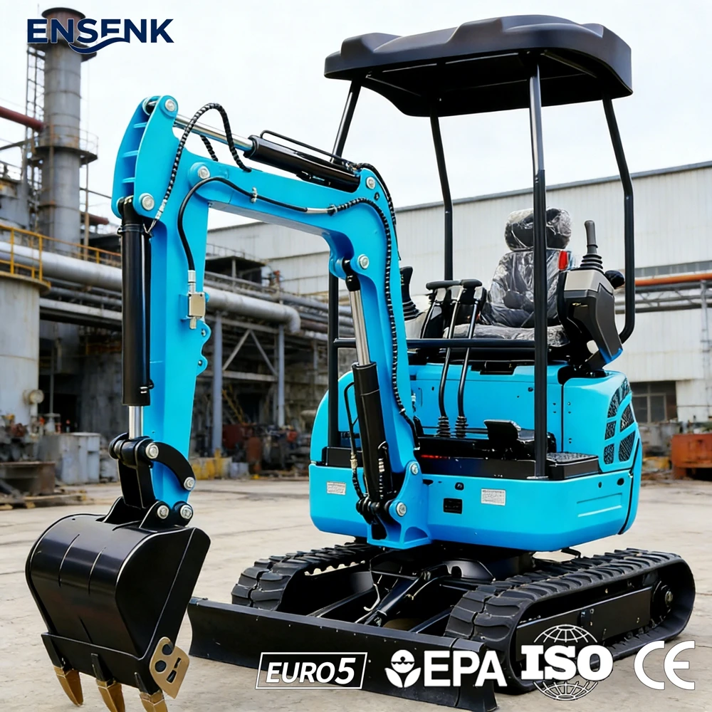 

Mini Excavator 0.8Ton 1.5Ton Construction 2.0Ton 3.0Ton Kubota Engine EPA Euro 5 CE Multifunctional Digger Tools Europe