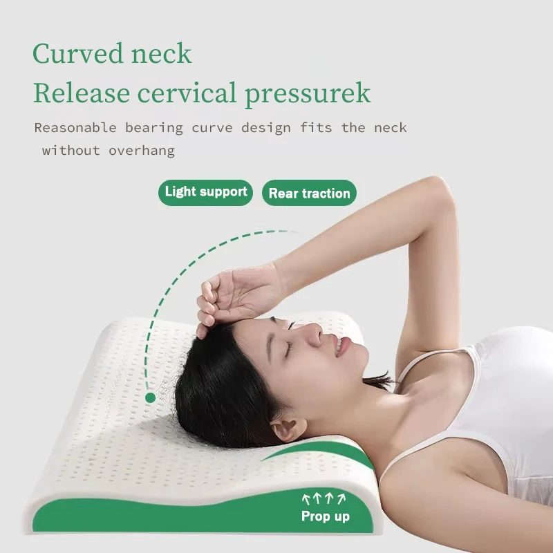 Thai original liquid imported latex pillow genuine product to protect th cervical spine for home use auxiliary sleep pillow core