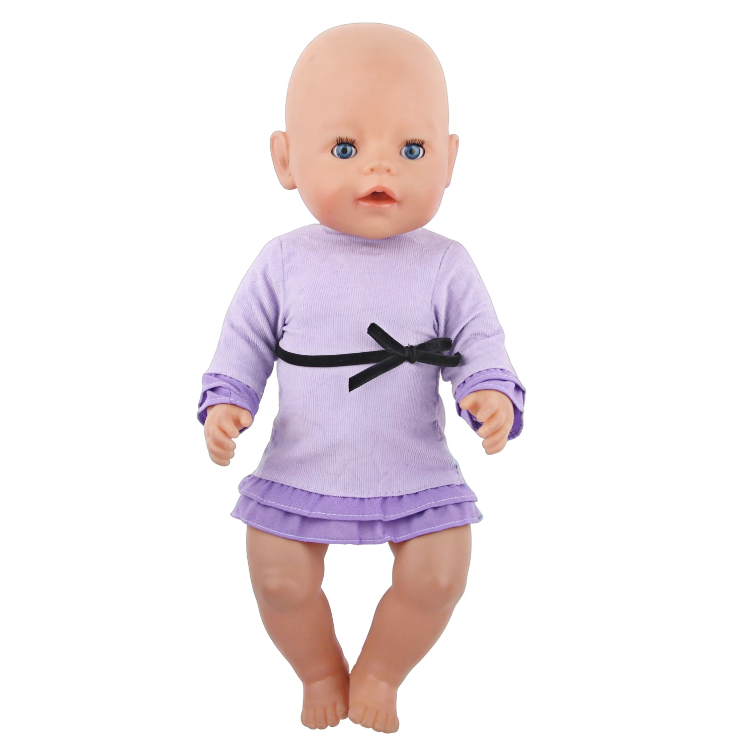 43cm Baby New Born Doll Jeans Suit Outfit Cute Dress Skirt Clothes Set For American 18 Inch Girl& OG Dolls Accessories Toy Gift