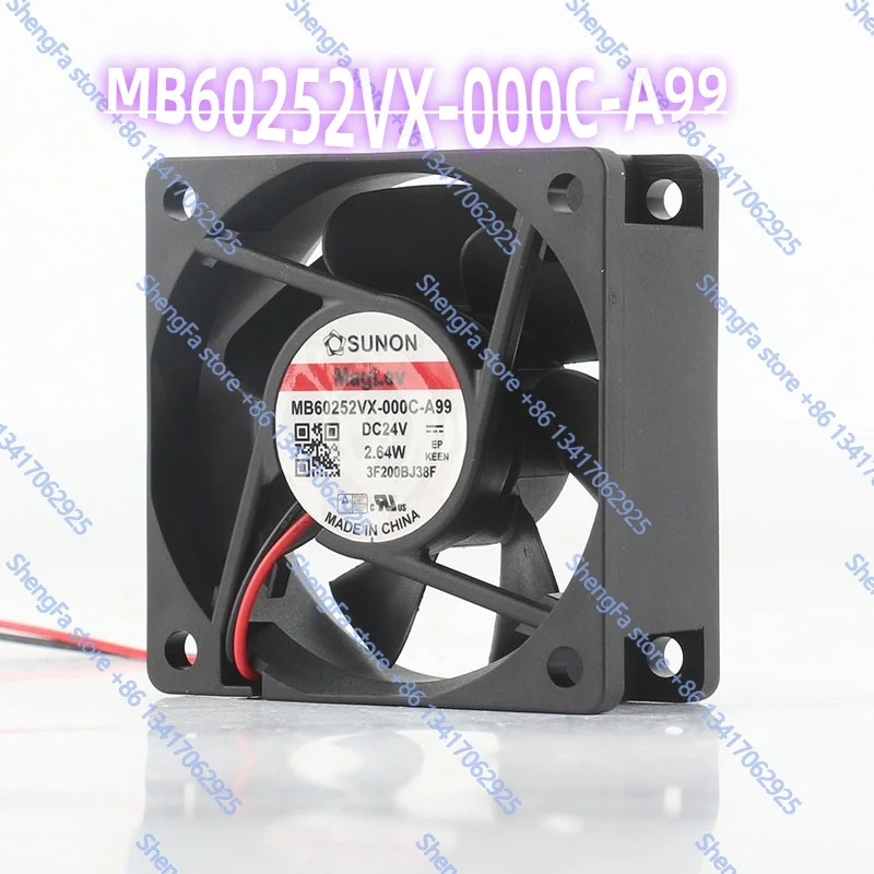 Original SUNON 6025 5V 12V 48V DC24V 2.64W 6CM 60X60X25MM inverter fan MB60252VX-000C-A99