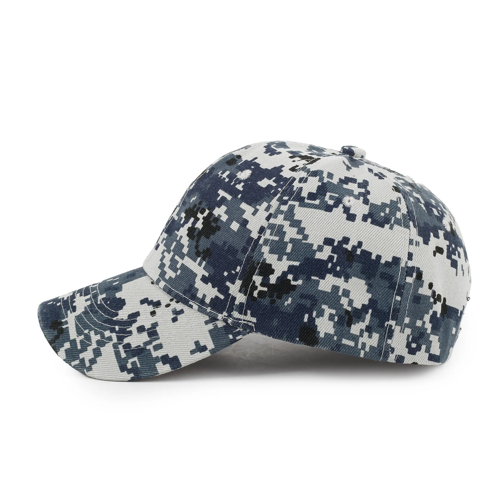 Digitale print camouflage baseball caps unisex dames heren aangepast logo hoed modieuze leger hiphop snapback cap vrouwelijke gorras