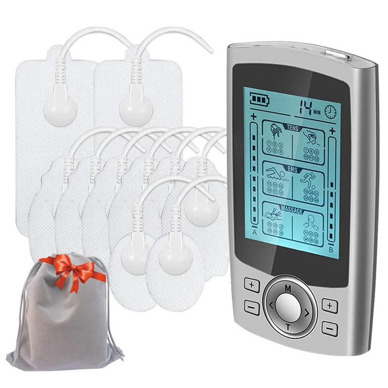 

Двухканальный массажер для мышц Tens Ems Unit 36, релаксация тела, шеи, спины, перезаряжаемый импульсный массаж, стимулятор мышц