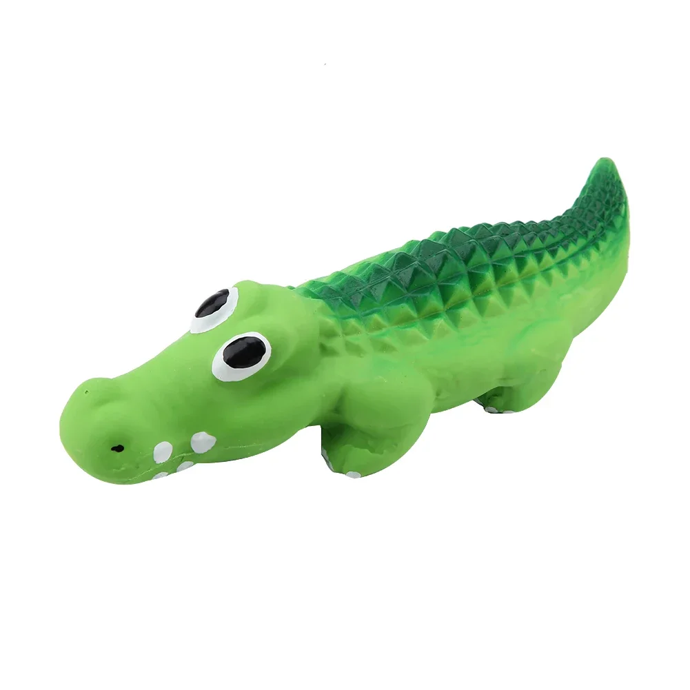 Puppy Dog Latex Squeaky Toys For Small Medium Dogs Cute Crocodile Chew Toy For Pet Cat Products Puppy Accessories