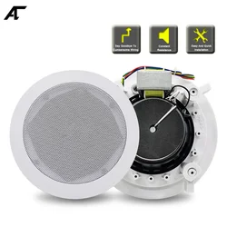 In ceiling Coaxial Speakers 5inch home surround sound 20w In wall Mount Roof Round Built Loudspeaker HIFI Home Audio Stereo