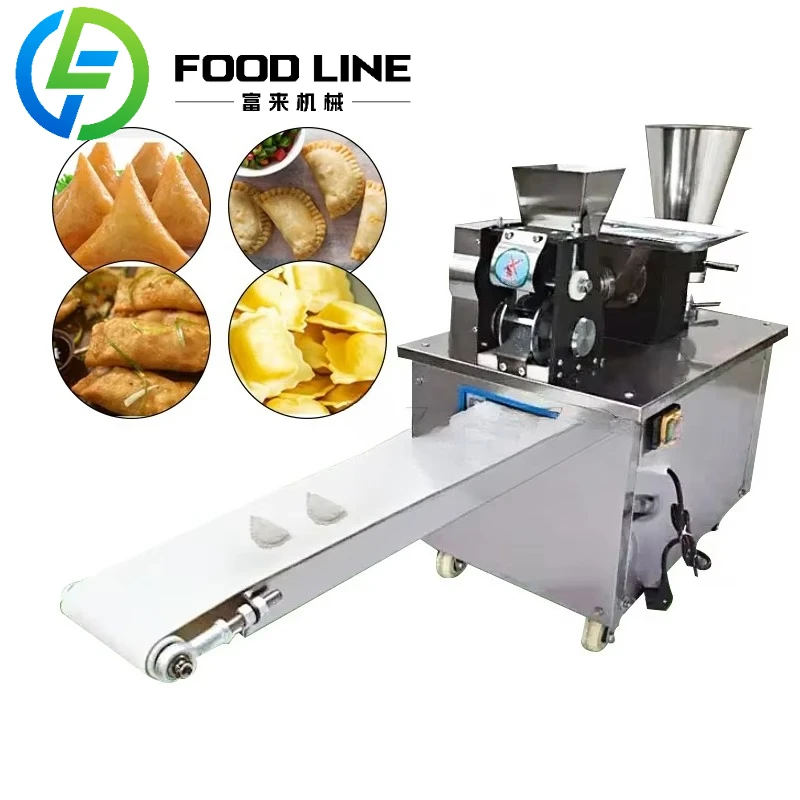 Industrial Full Automatic Dumpling Gyoza Making Machine/ravioli Forming Meat Pie Making Machine/sambosa Filling Empanada Machine