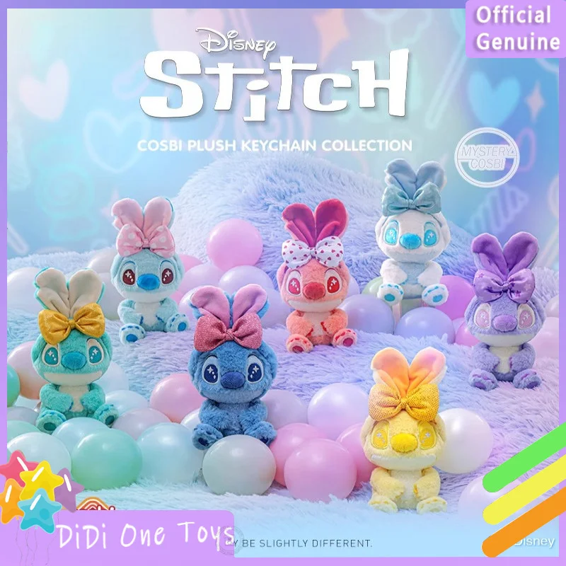 

Genuine Hot Toys Candy Stitch Series Blind Box Cosbi Plush Keychain Collection Desktop Ornament Trend Cute Doll Gift