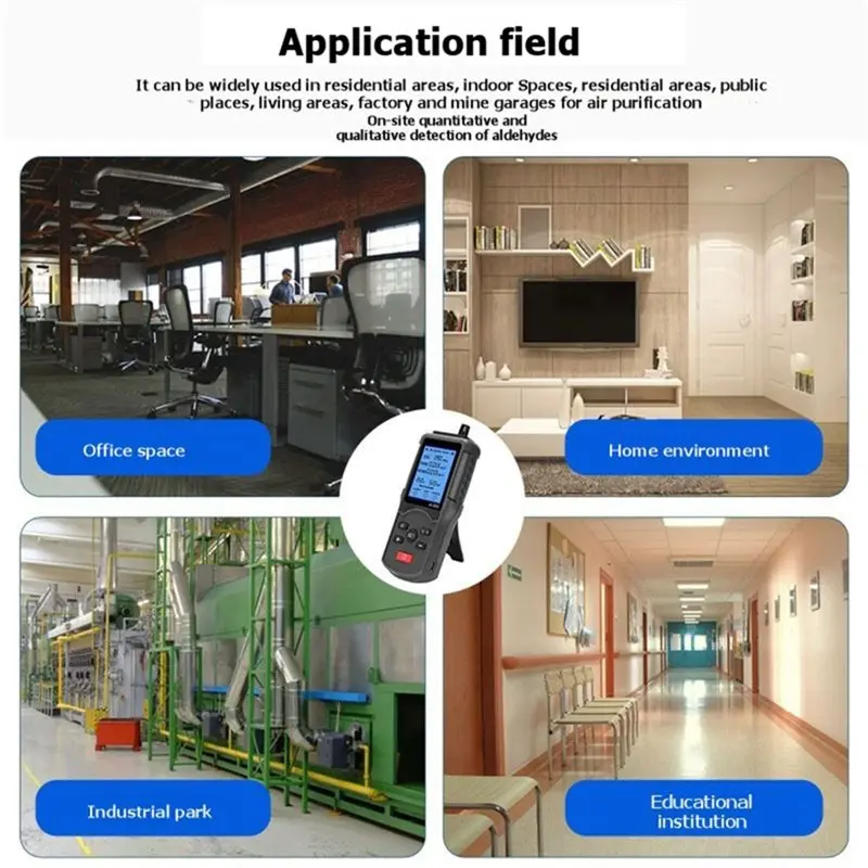 【HOT A69Z!】5-In-1 Indoor Air Quality Monitor CO2 VOC Formaldehyde Detector