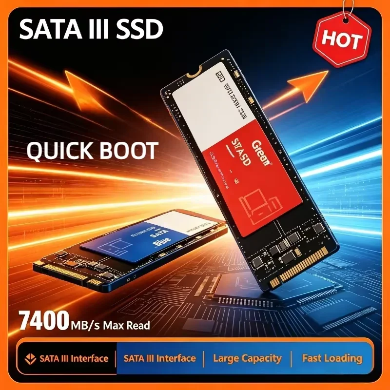 2026 New Internal Solid State Hard Disk M2 2280 NGFF SATA SSD 500GB 1TB 2TB 4TB High Speed Drive for Desktop Laptop Computer