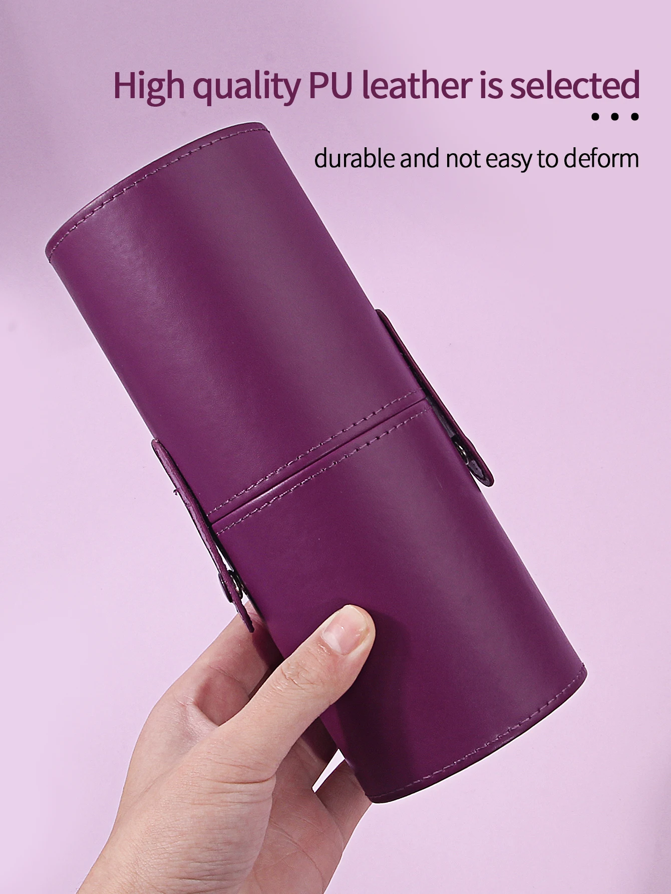 السفر بو الجلود فرشاة للمكياج أدوات حامل أقلام التجميل تخزين كأس صندوق أدوات ماكياج المحمولة المنظم