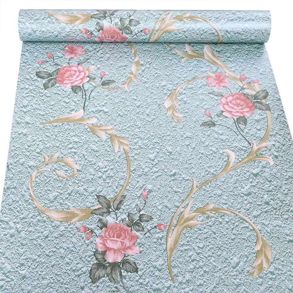 Retro Floral Self Adhesive Wallpaper Rose Peel and Stick Wallpaper Vinyl Renter Friendly Contact Paper for Living Room Bedroom