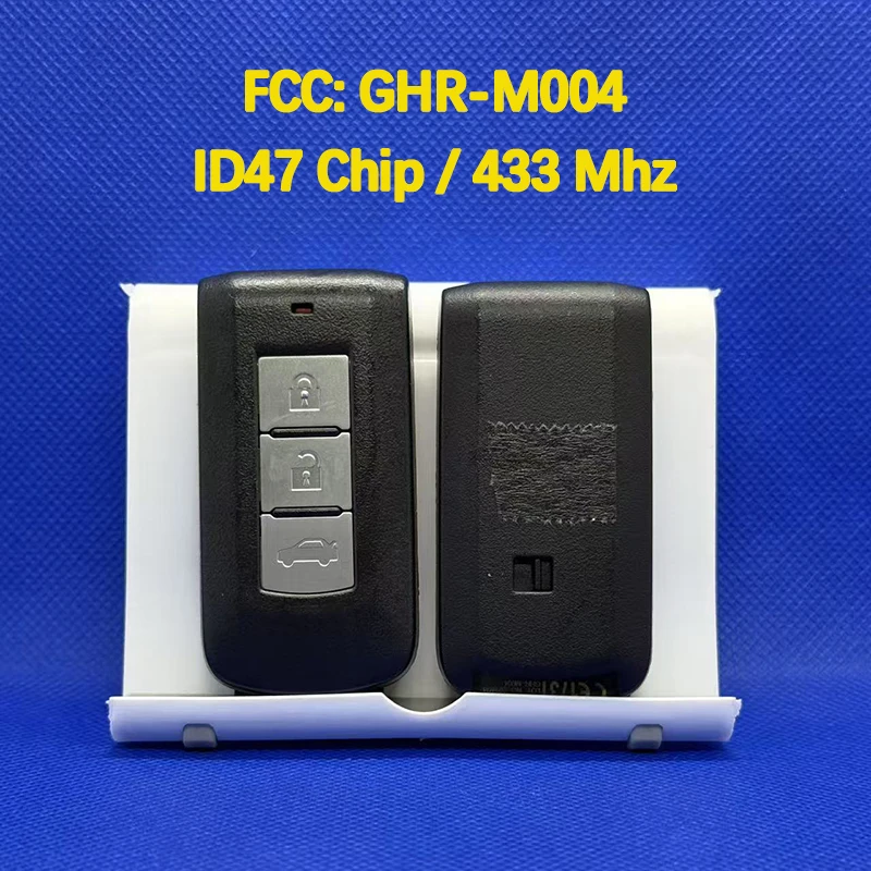 CN011009 Original 3 Buttons Smart Remote Key FCC GHR-M004 ID47 Chip 433 MHz Keyless Go For M-itsubishi Lancer Outlander Attrage