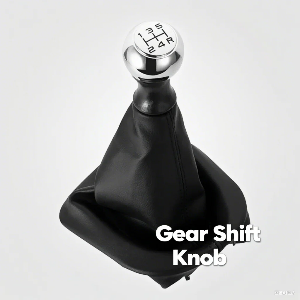 5 Speed Gear Shift Knob Leather Gaiter Replacement For 207 307 308 607 608 For C4 C3 C5 Manual Transmission Shifter Cover Upgrad