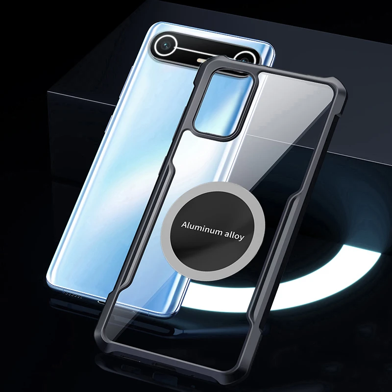 لـ Tecno Pova حافظة رفيعة شفافة وظيفة السيارة بالشفط المغناطيسي لـ Tecno Spark Slim Cover Fundas #2