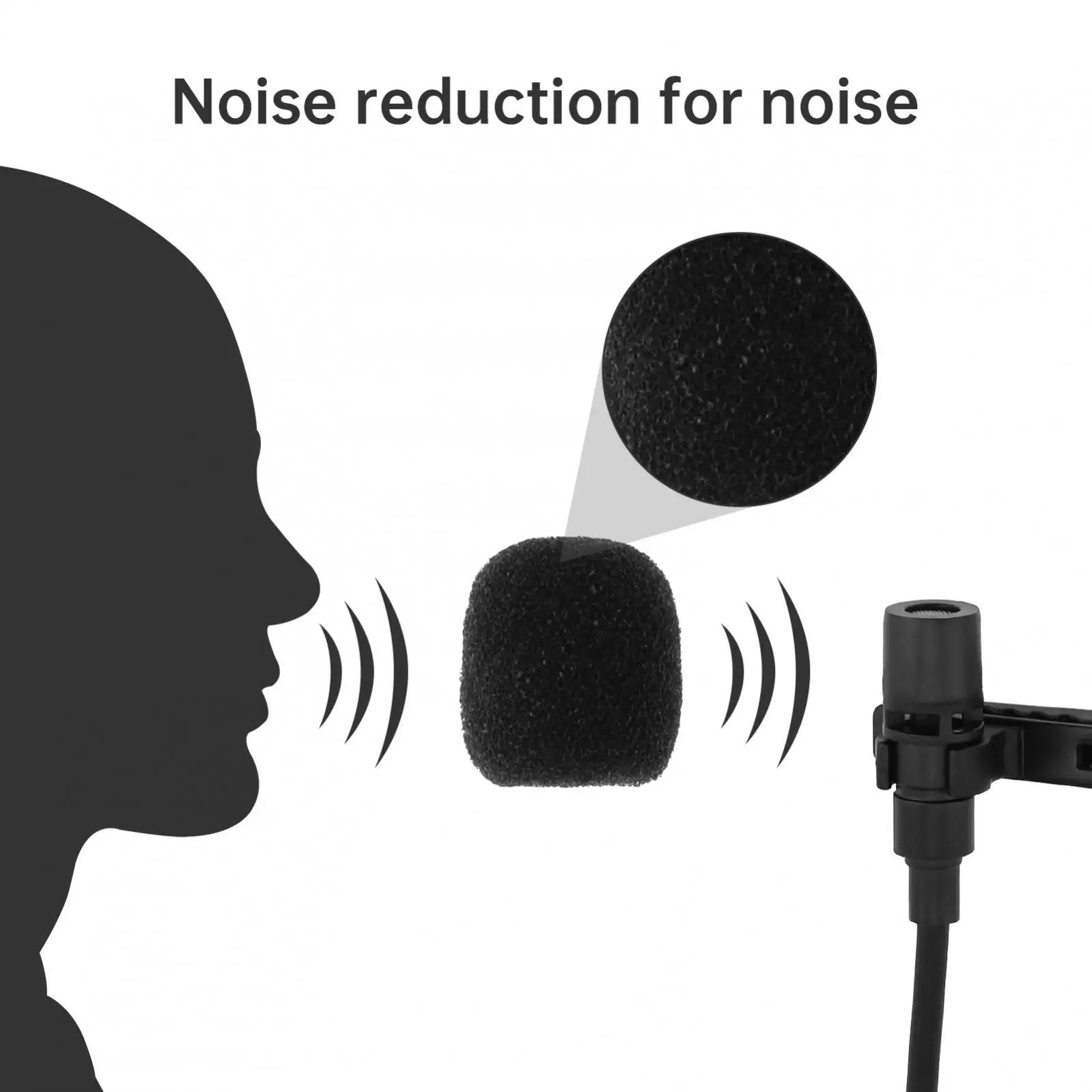 ميكروفون Lavalier USB C مزود بمشبك طية صدر السترة لمعدات Android TypeC