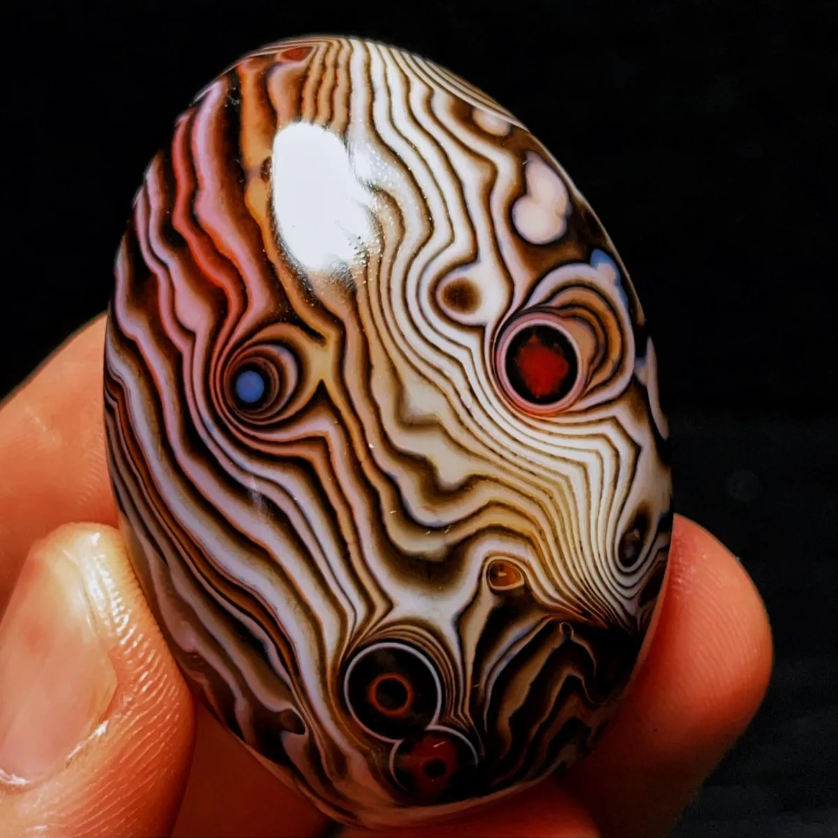 Large Natural Banded Agate Nature Made, Polished Tumbled, Display Stone, Desk Decor, Crystal Collection, Table Display