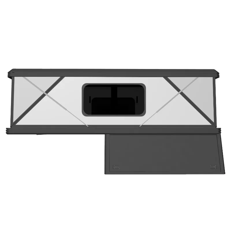 Fishing Camping Pop up Camper for Hilux D Max Navara Aluminum Fiberglass Body view 4
