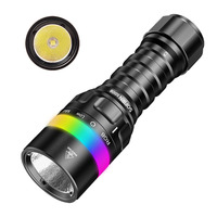 Sofirn SD08 Scuba 3200lm Diving Flashlight SST70 LED 21700 Rechargeable Torch With 360° RGB light underwater positioning