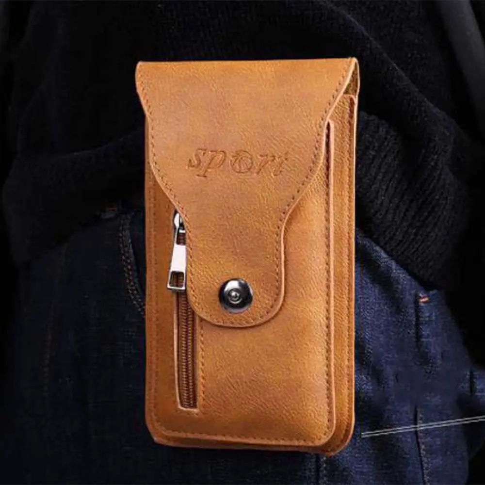 Multifunction Belt Bag Button Zipper Running Bags Hasp Zipper Outdoor Wallet Waist Pack Fanny Pack Cell Phone Holder Waist Bag