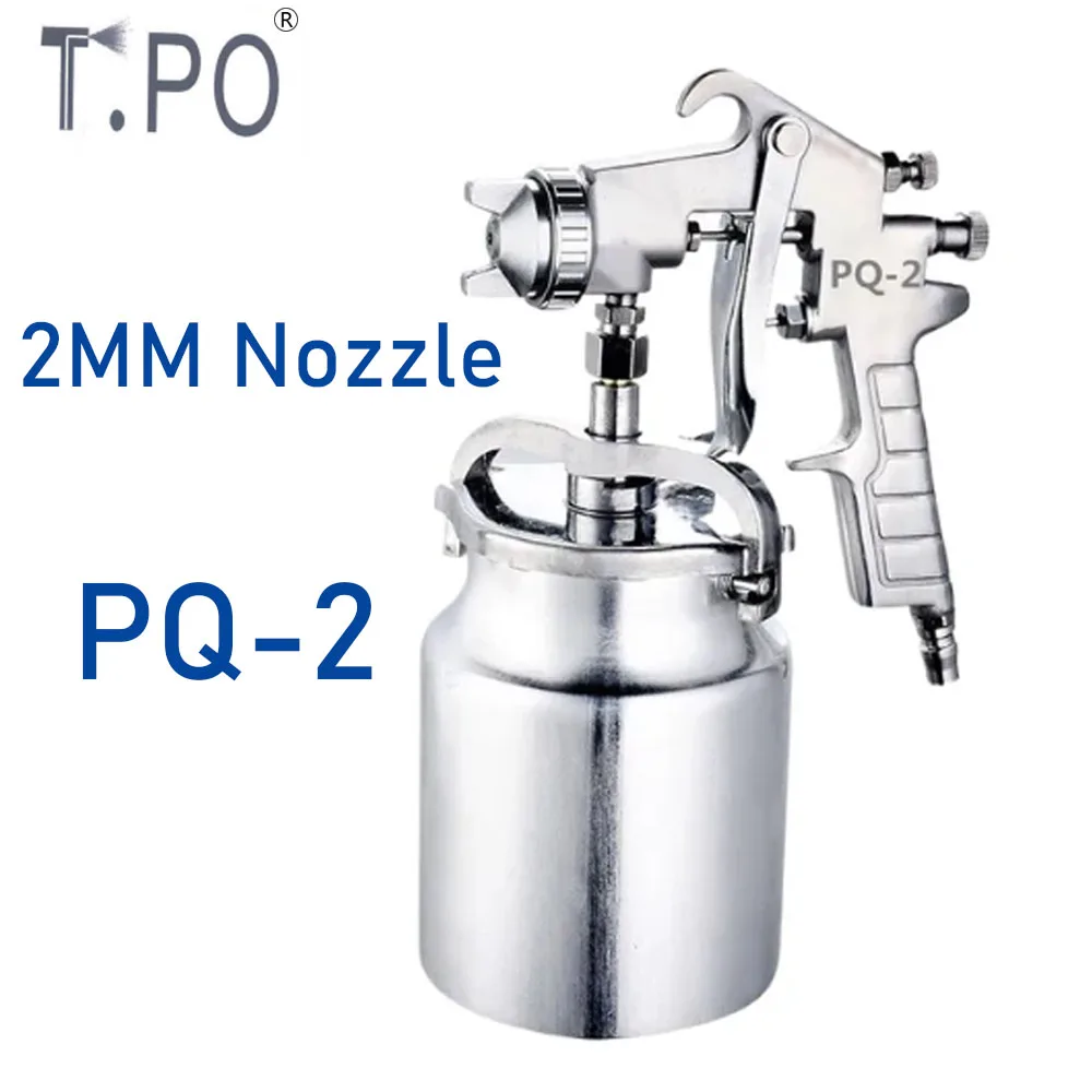 

High-Quality PQ-2 Pneumatic Sprayer Silver Anti-Rust Paint Sprayer HVLP Spray Paint Machine With 2 MM Nozzle Handle Spray Tool