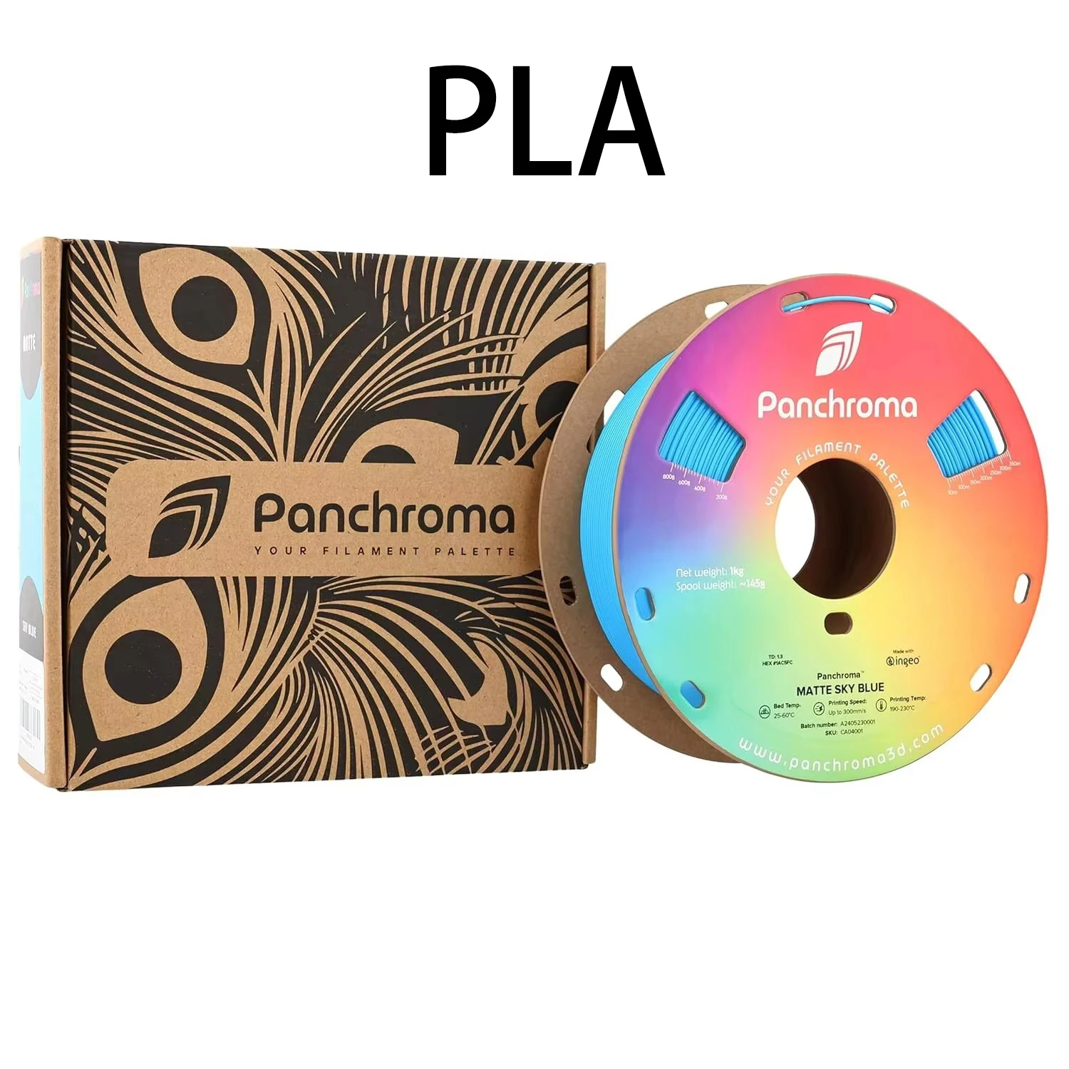 

PolyTerra PLA Panchroma Matte 1,75 мм 1 кг Полиметаллическая нить с матовой отделкой Высокоскоростная легкая печать Совместимые 3D-принтеры