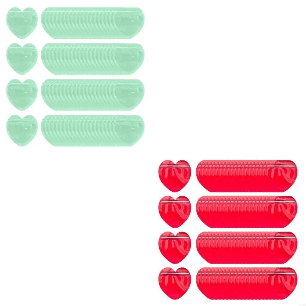 

Bulk 300 Assorted Color Heart Shaped Jewelry Bags for Special Gifts Packaging