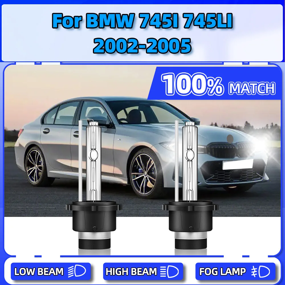 20000LM 35W Car Xenon Headlight 12V Auto Front Lights 6000K White Xenon Car Headlamps For BMW 745I 745LI 2002 2003 2004 2005