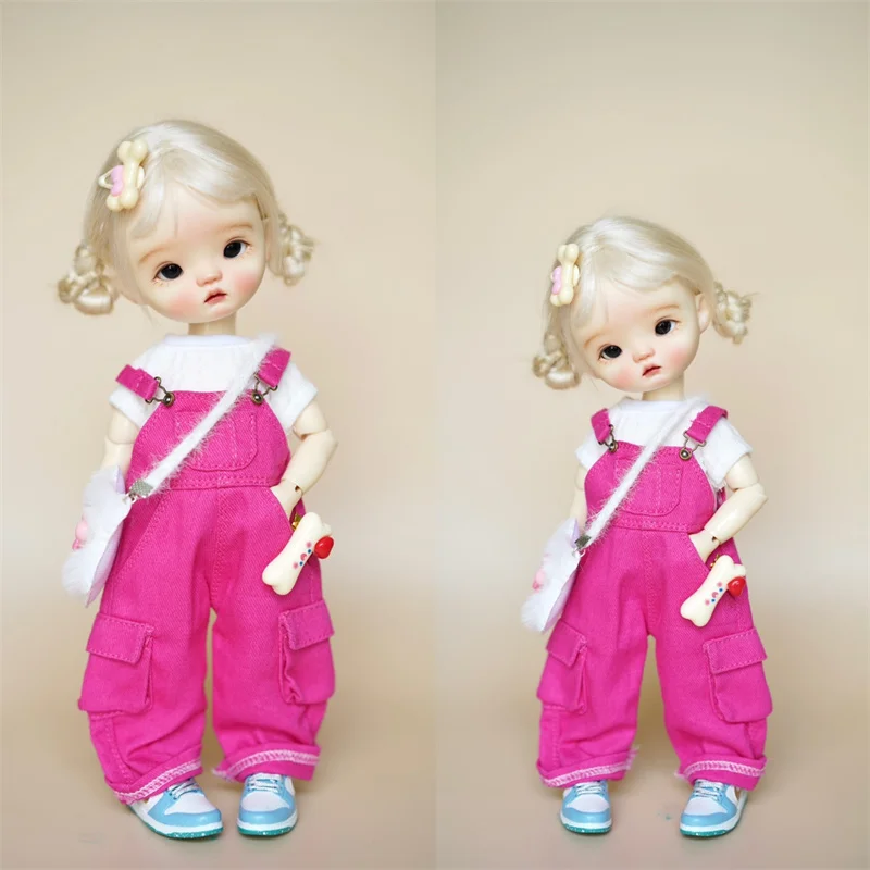 BJD doll overalls clothes for 1/6 1/5 1/4 BJD MSD YOSD doll suspenders pants doll clothing accessories