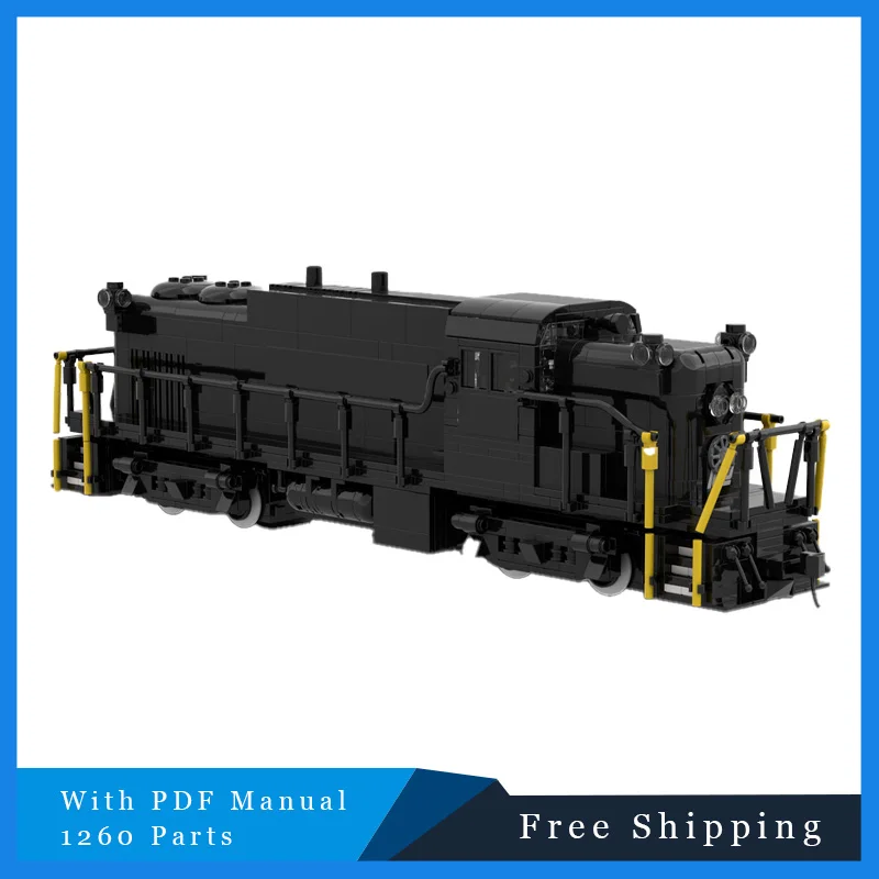 1260 pièces MOC blocs de construction Cool Blacks Train modèle technique éducation créative bricolage assemblage jouets ensemble pour enfants cadeaux de noël
