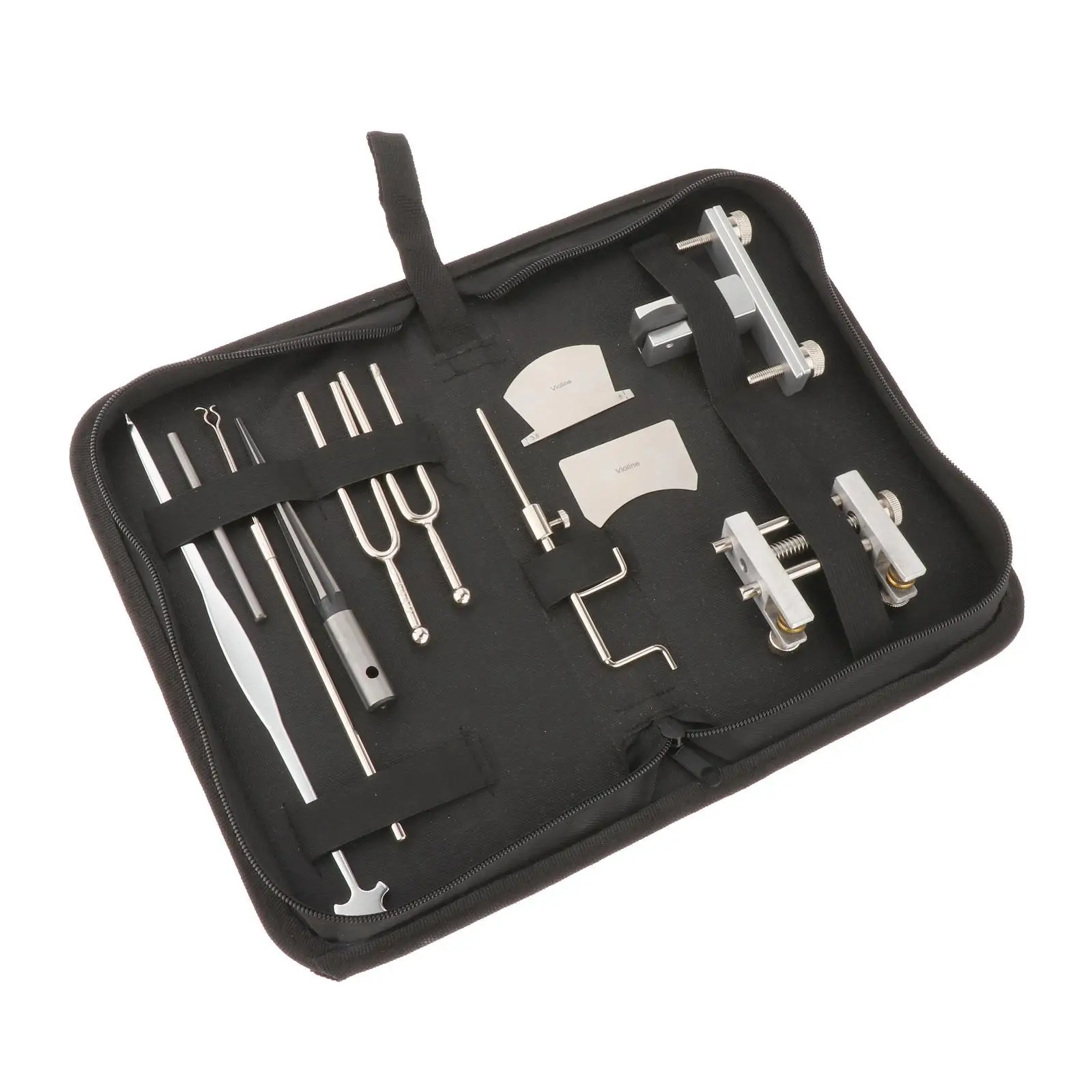 Violin Repairing Tools Set with Portable Bag Tuning Forks Sound Retriever Setter