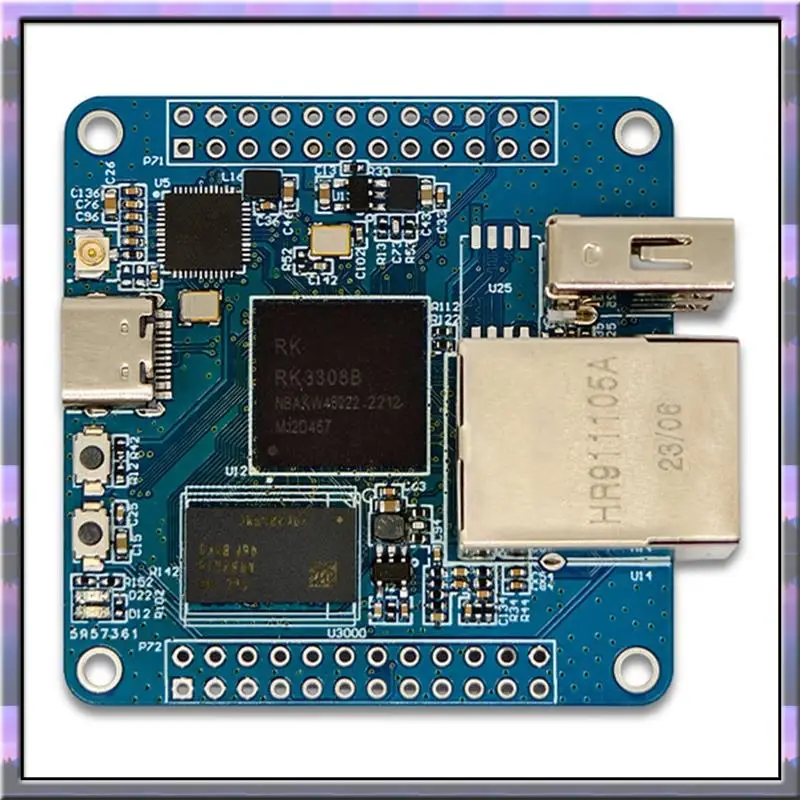 Diskon Besar LCPI RK3308B Papan Pengembangan CPU Quad-Core DDR3-2Gbit Papan Pengembangan Iot, Mendukung Port Ethernet dan Wifi