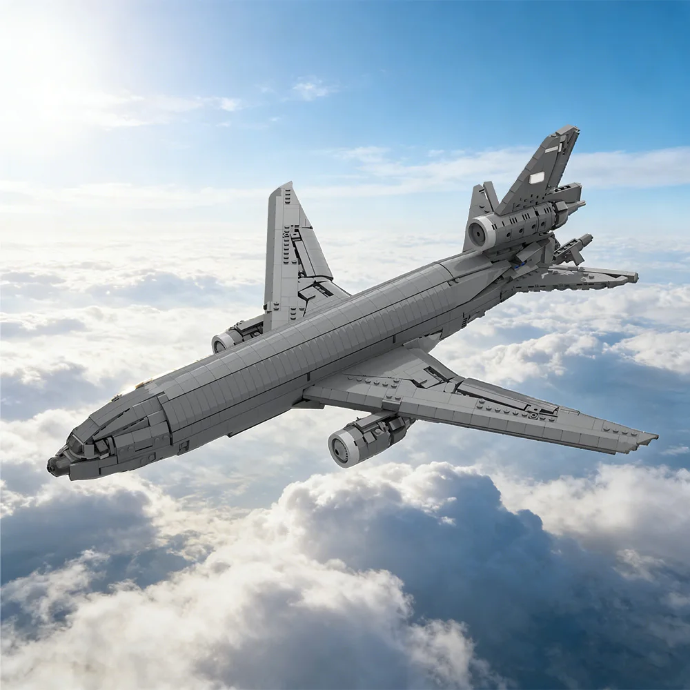 

Gobricks MOC KC-10 Tanker Bricks Model US Military KC-10 Extender Aircraft Building Blocks Assemble Toys Kids DIY Birthday Gifts