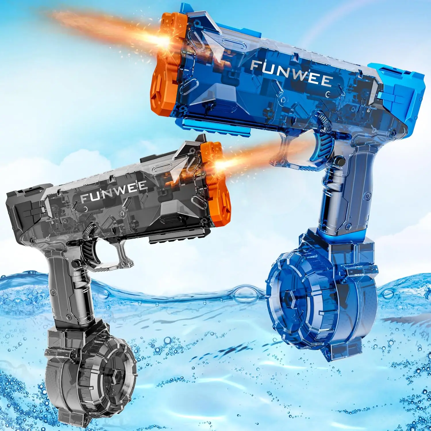 

2025 Upgraded Electric Water Gun, Strongest Full Auto High Capacity 500+ Blaster, Long Range Outdoor Pool Toy