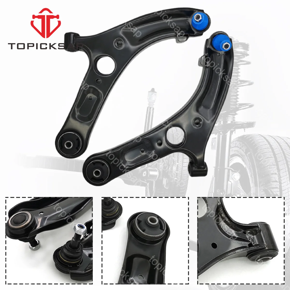 

TOPICKSAP Pair Front Lower Control Arm Suspension Kits for Hyundai Elantra GT Veloster 2011 2012 2013 2014 2015 2016 2017