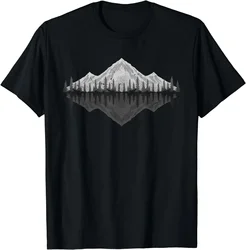 Wildlife Nature Hiking Hiker Forest Reflection Mountain T-Shirt Outdoor Clothes Mens T Shirt Graphic T Shirts Streetwear Camisas