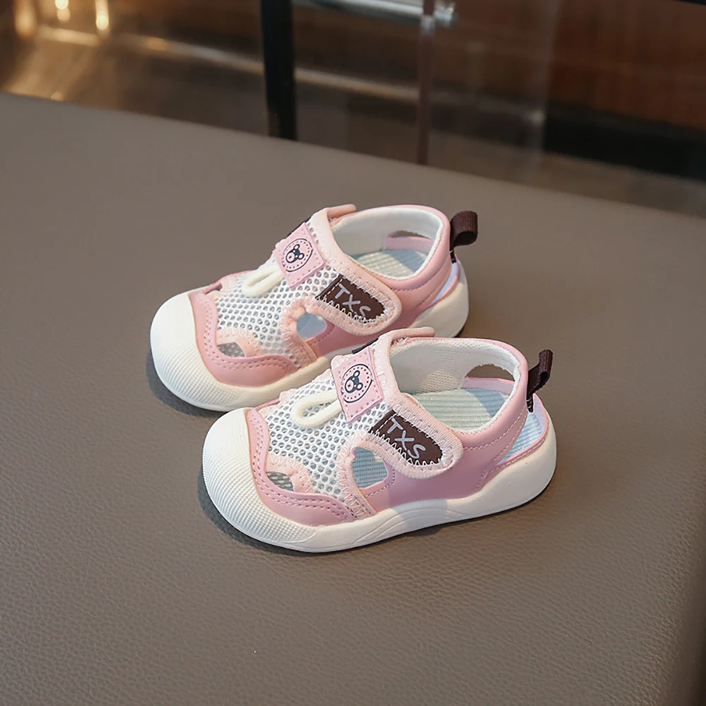 صنادل رياضية للأطفال، صنادل شبكية مريحة للأطفال الأولاد، أحذية رياضية للأطفال الصغار قابلة للتنفس، أحذية عملية من القماش الصيفي للفتيات #3