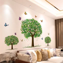 2024 DIY Living Room Tree Mural Background Wall Decor Self-adhesive Kids Bedroom Bedhead Wall Stickers Wallpaper Home Decoration