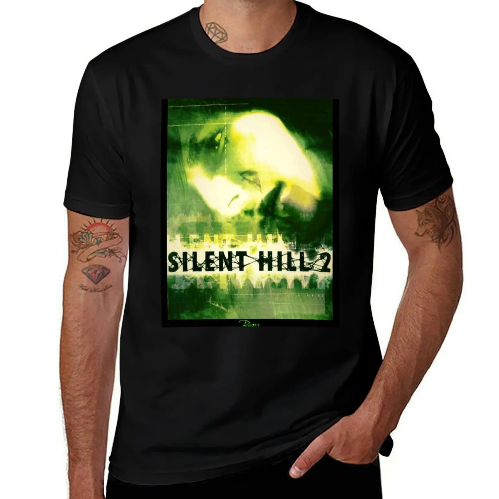 

Silent Hill 2 - Ps2 Original Box Art (Green Cover) (No Neon) T-Shirt Dry Fit Athletic Short Sleeve Shirt