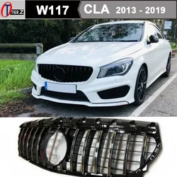 W117 GT Grill Car Front Hood Radiator Grille for Mercedes CLA Class  X117 Shooting Brake & C117 Coupe 2013 - 2019 CLA250 CLA200