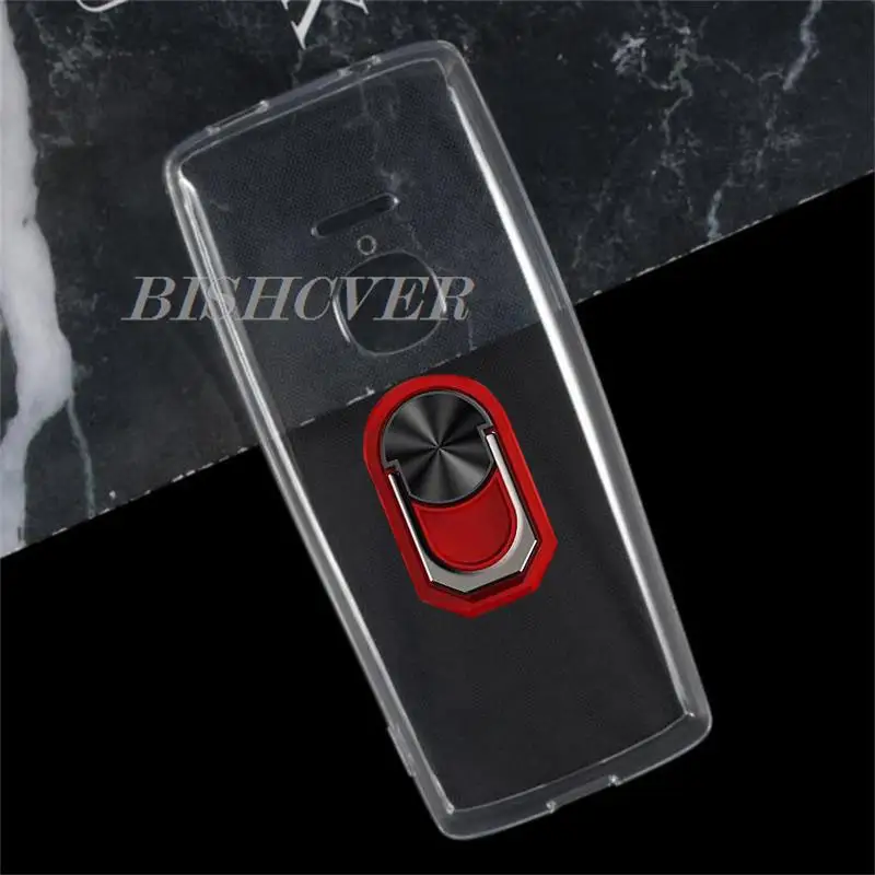 For Nokia 8210 4G TA-1507 TA-1494 TA-1489 TA-1485 TA-1483 Back Ring Holder Bracket Phone Case Smartphone TPU Soft Silicone Cover