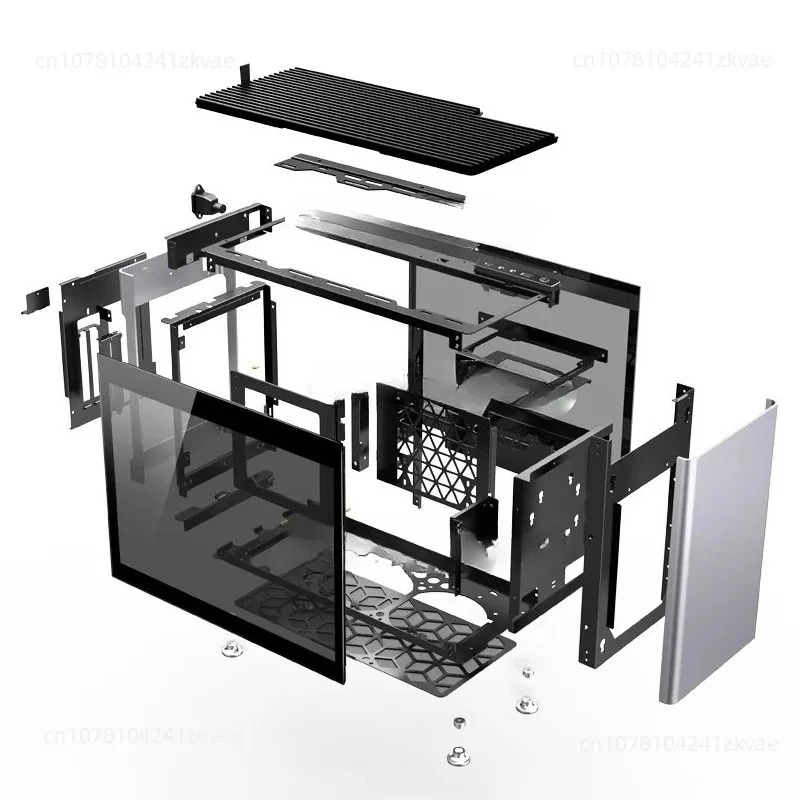 I400 全アルミニウム ATX ケースは 360 水冷 ITX シェル シャーシをサポート