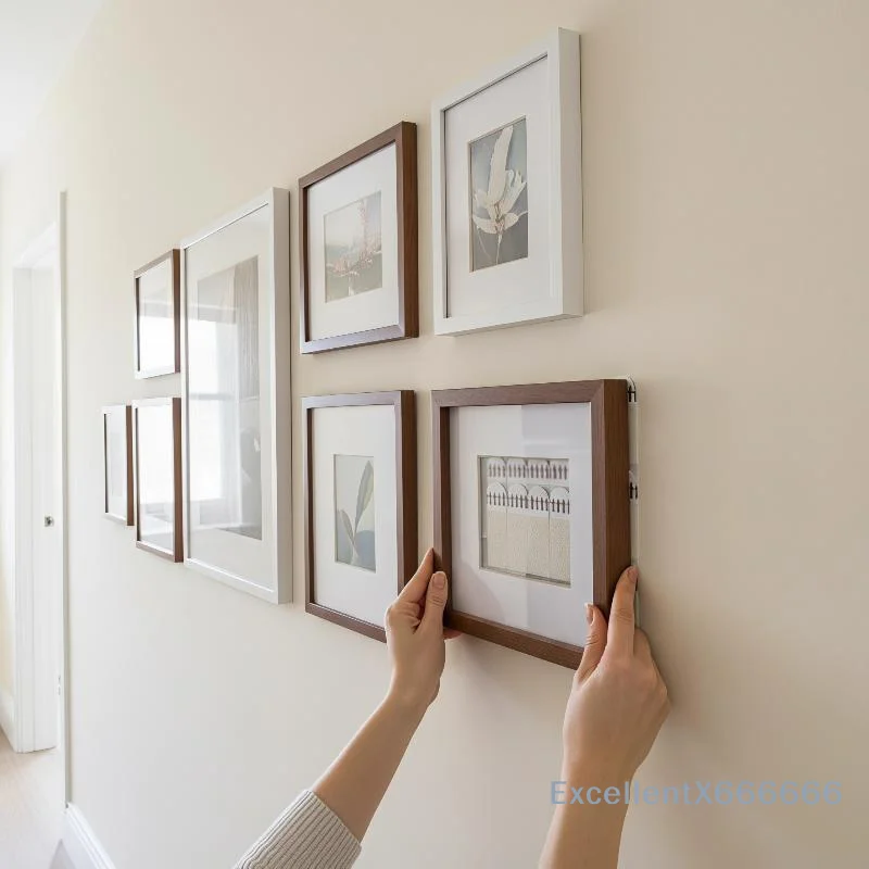 Hanging Picture Strip Non Perforated Heavy Duty No Trace Buckle Easy Apply for Dorm Wall Photo Poster Hanging