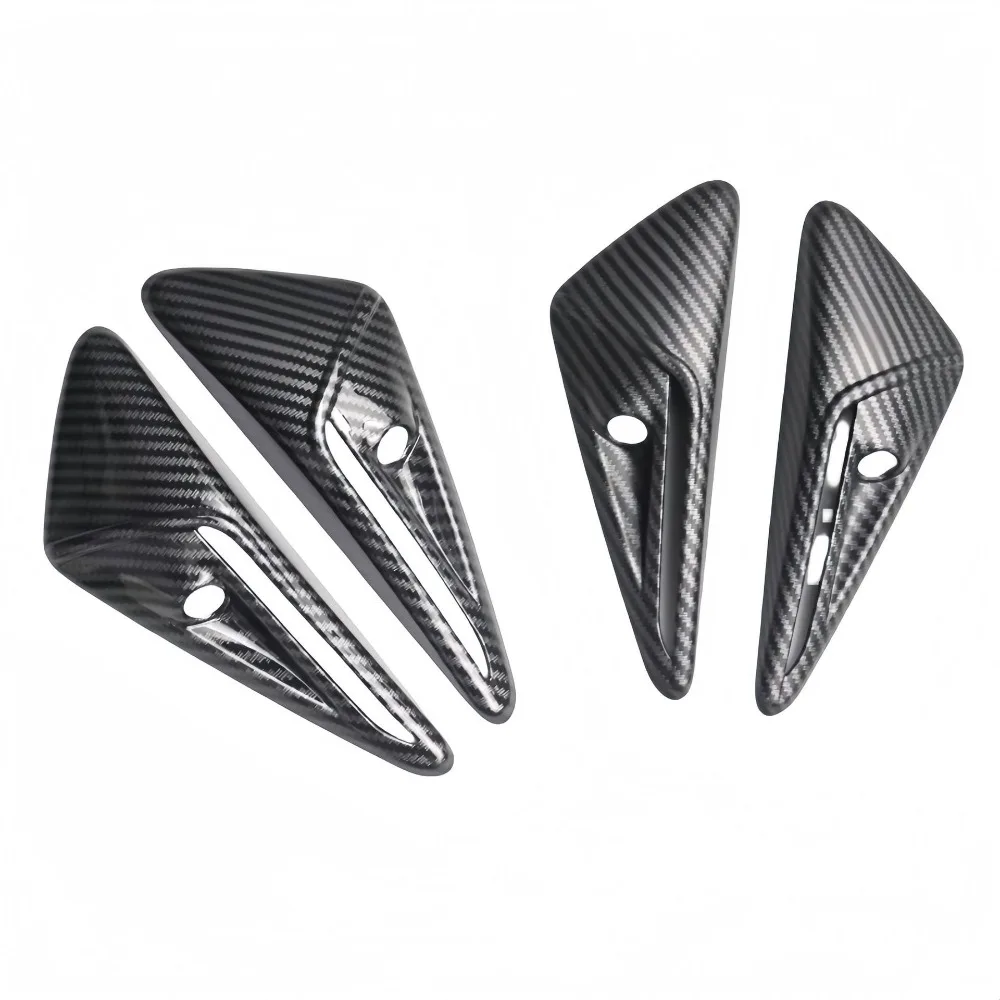 Carbon Fiber Cameras Covers Trim For Tesla Model Y 3 S X Refreshed Body Exterior Sticker Protector Car Accessories Decor Styling view 5