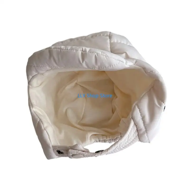 T8UD Winter Thicken Bonnet Hat Windproof Ear Protections Warm Cap with Chin Strap